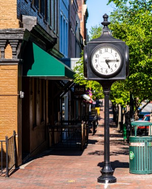 Clock in Downtown Athens GA 07266